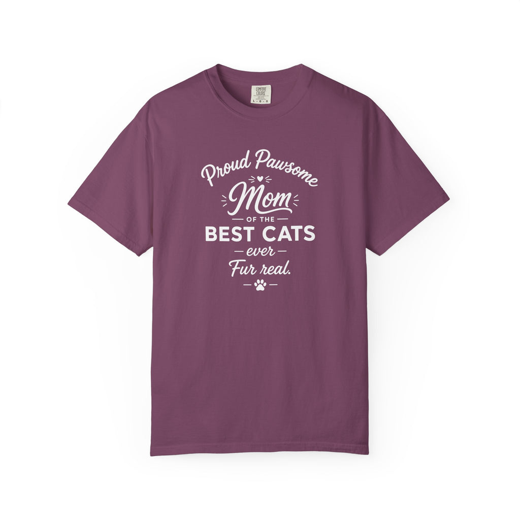 Proud Pawsome Cat Mom T-Shirt