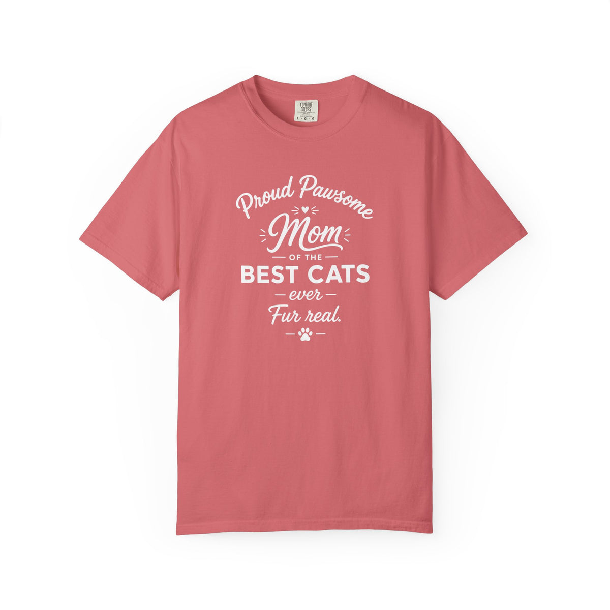 Proud Pawsome Cat Mom T-Shirt
