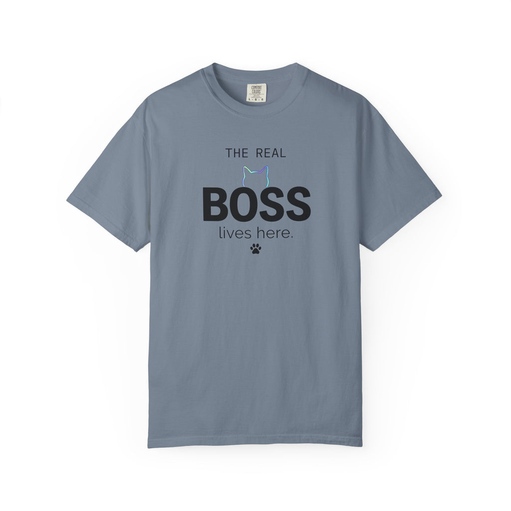 Gray t-shirt with a graphic of an opossum and text on a white background