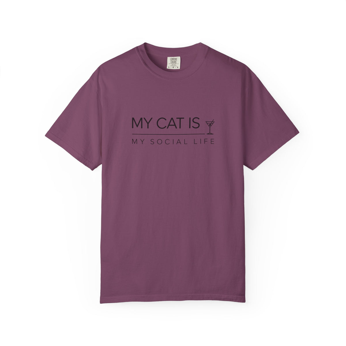 My Cat Is My Social Life T-Shirt
