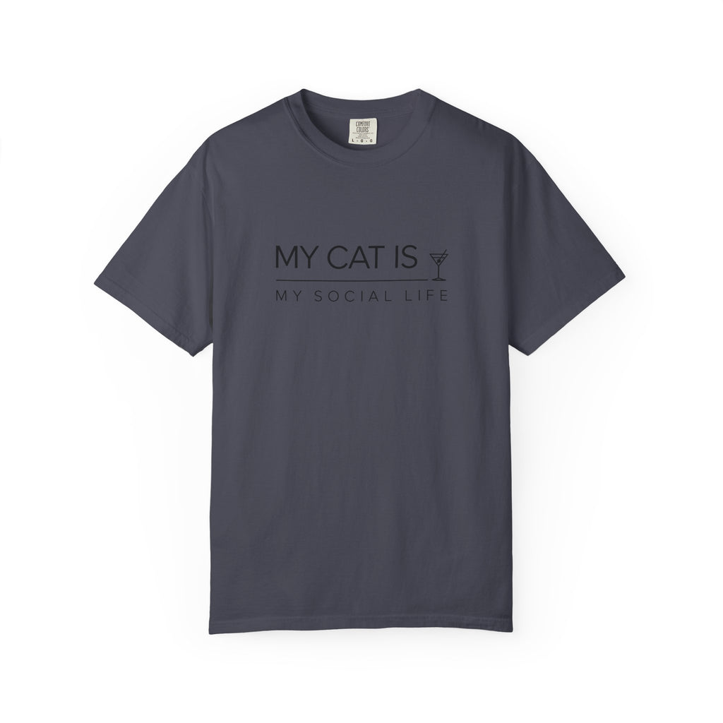 My Cat Is My Social Life T-Shirt