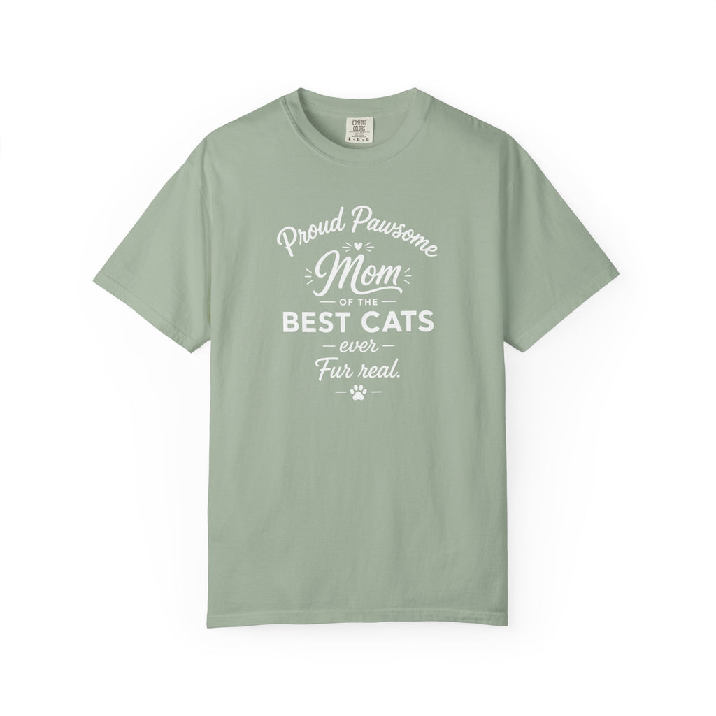 Proud Pawsome Cat Mom T-Shirt